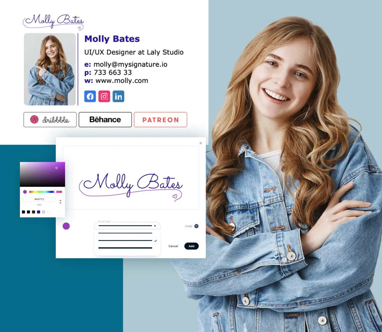 Dibuja tu firma online. Un sencillo generador de firmas manuscritas.