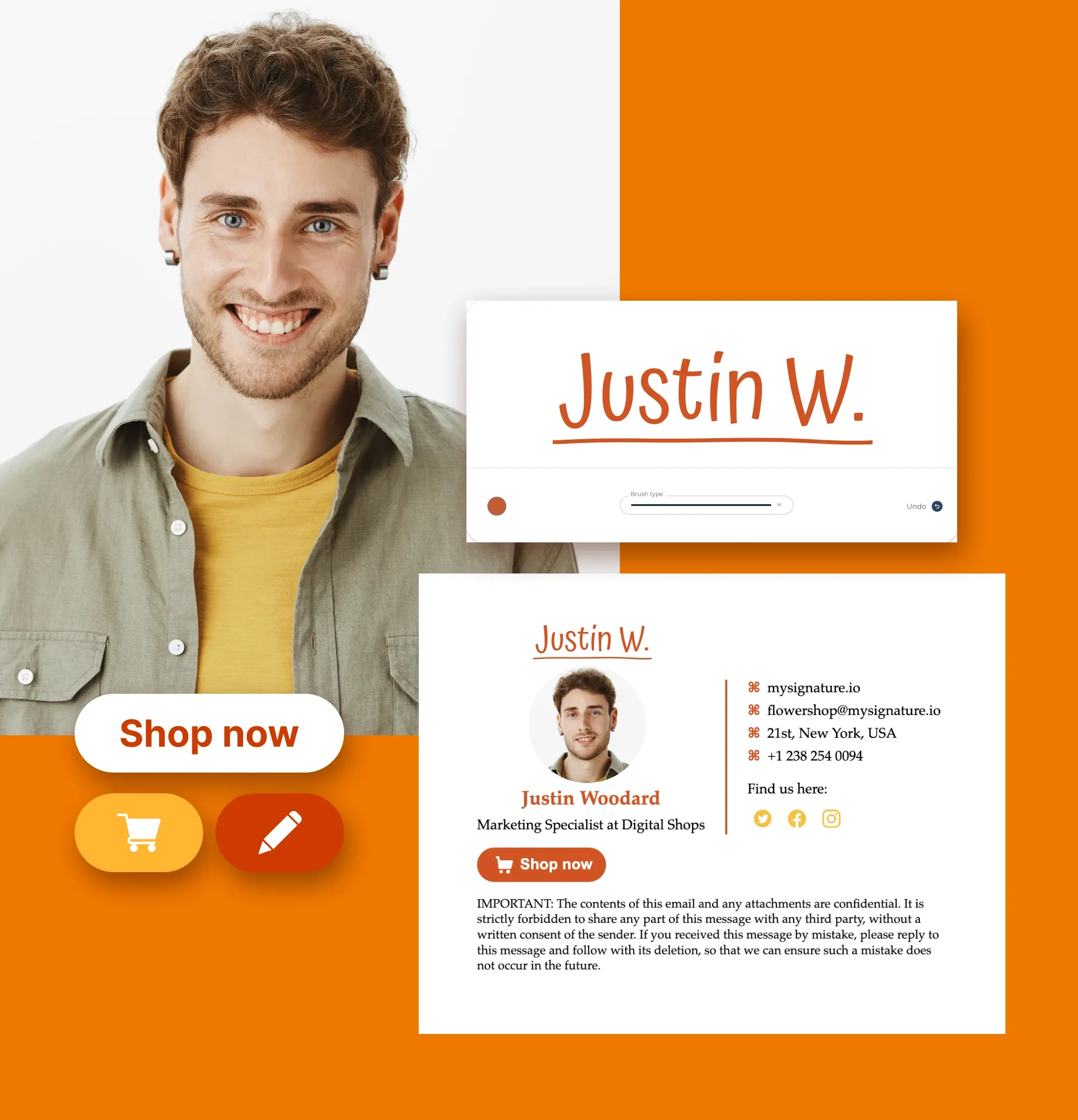 Firma tus correos con un toque artesanal usando un generador de firmas online