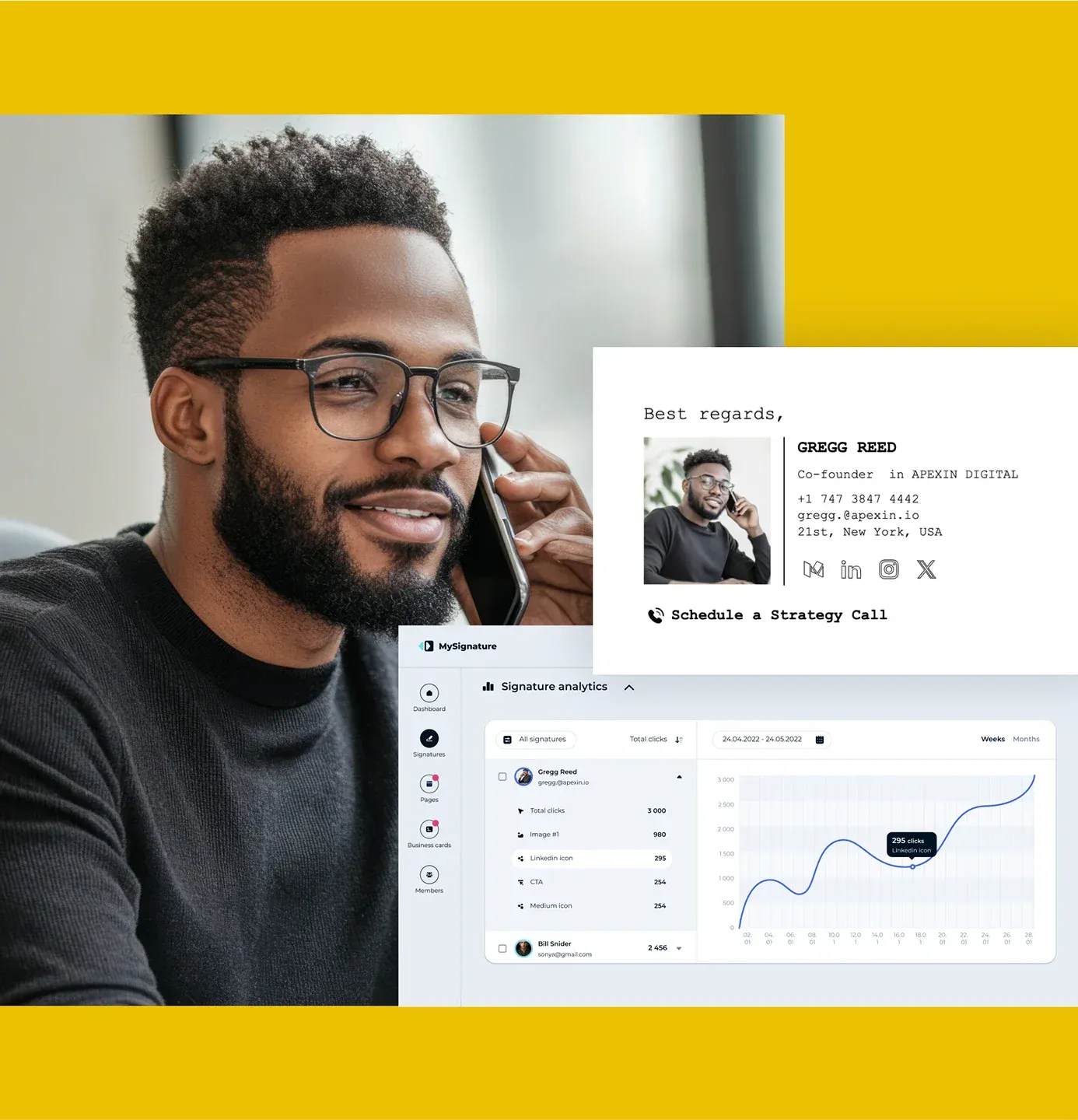 Análisis de firmas de correo
