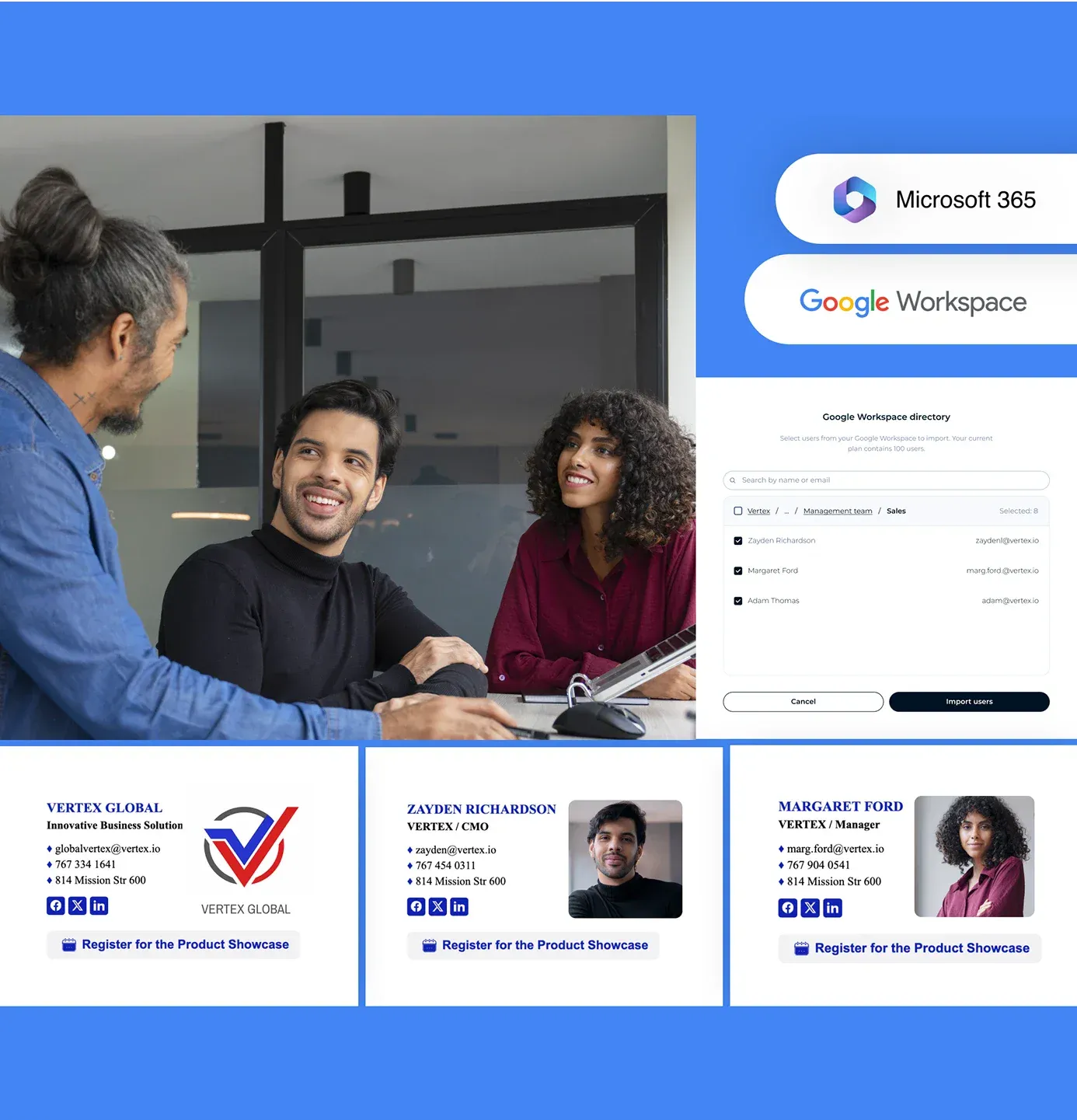 Gestión de firmas de correo electrónico para Teams
