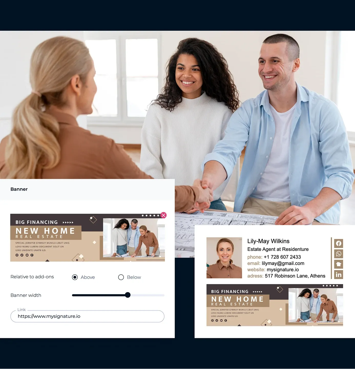 Usa un banner para mostrar ofertas