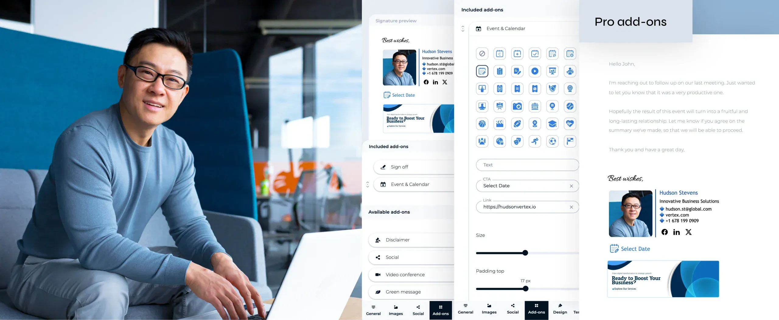 Mejora tu marca personal con un generador de firmas de correo intuitivo