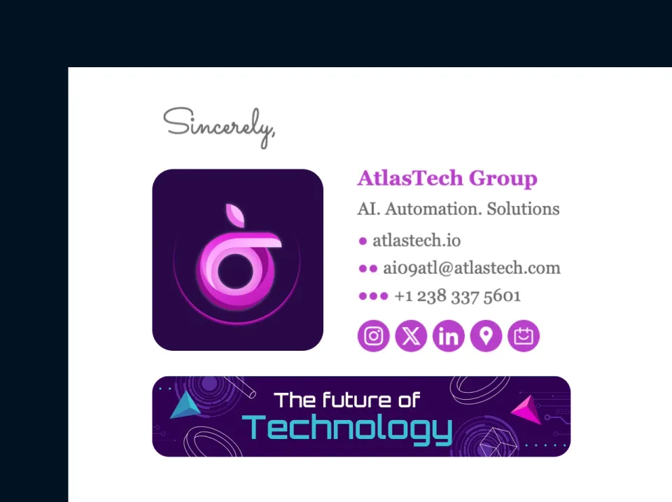 Personal email signature examples